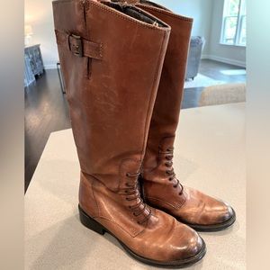 Women’s Clarks Cognac Mullin Clove Riding Boots size 7